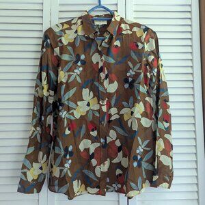 Sezane Pierro Shirt | "Vahine" Flower Print | Size 2/34/XS